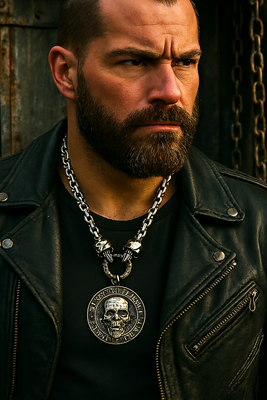Stainless Steel Skull Pendant Necklace — Memento Mori | Carpe Diem