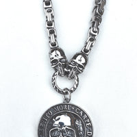 Stainless Steel Skull Pendant Necklace — Memento Mori | Carpe Diem