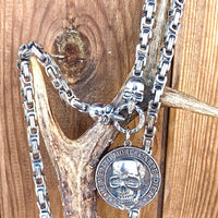 Stainless Steel Skull Pendant Necklace — Memento Mori | Carpe Diem
